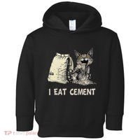 I Eat Cement Funny Cat Meme Toddler Hoodie thumb 0