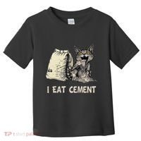I Eat Cement Funny Cat Meme Toddler T-Shirt thumb 0