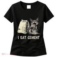 I Eat Cement Funny Cat Meme Women's T-Shirt thumb 0