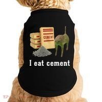 I Eat Cement Cursed Cat Funny Oddly Specific Dank Meme Doggie Tank thumb 0