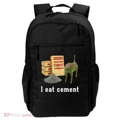I Eat Cement Cursed Cat Funny Oddly Specific Dank Meme Backpack