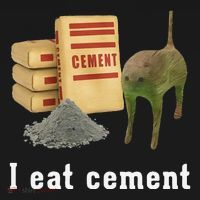 I Eat Cement Cursed Cat Funny Oddly Specific Dank Meme Coaster thumb 2