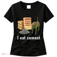 I Eat Cement Cursed Cat Funny Oddly Specific Dank Meme Women's T-Shirt thumb 0