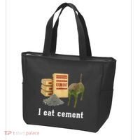 I Eat Cement Cursed Cat Funny Oddly Specific Dank Meme Tote Bag thumb 3