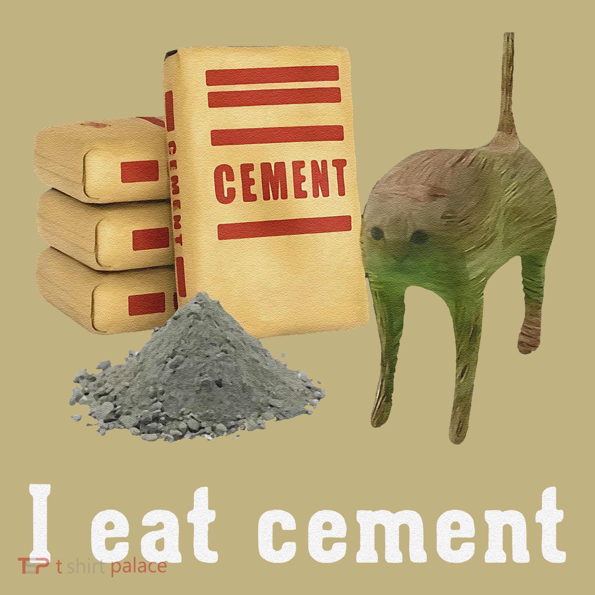 I Eat Cement Cursed Cat Funny Oddly Specific Dank Meme Mousepad