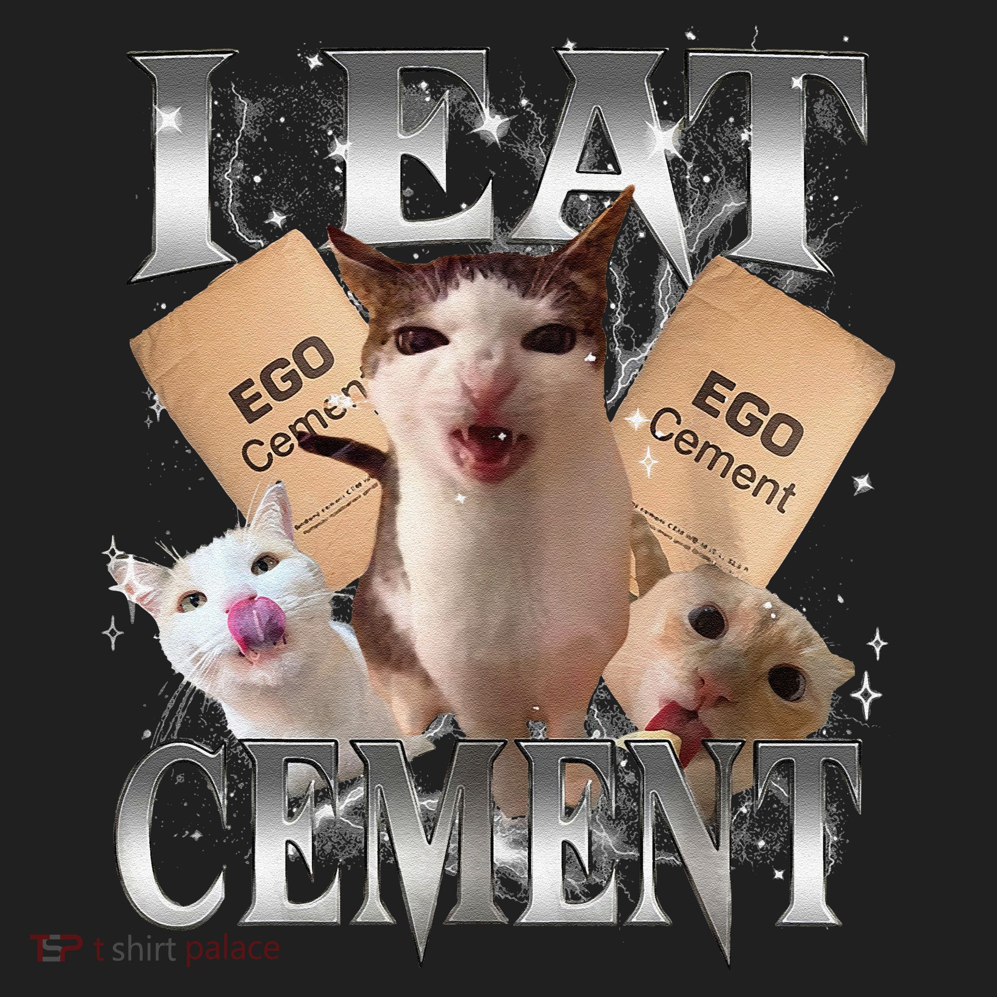I Eat Cement Cursed Cat Funny Oddly Specific Dank Meme Cat Beanie