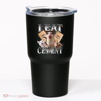 I Eat Cement Cursed Cat Funny Oddly Specific Dank Meme Cat Tumbler thumb 0