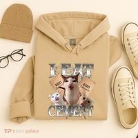 I Eat Cement Cursed Cat Funny Oddly Specific Dank Meme Cat Hoodie thumb 4