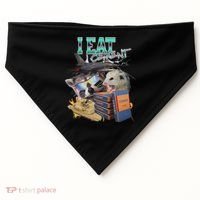 I Eat Cement Cursed Raccoon Possum Funny Meme USA-Made Doggie Bandana thumb 0