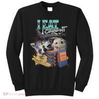 I Eat Cement Cursed Raccoon Possum Funny Meme Sweatshirt thumb 0
