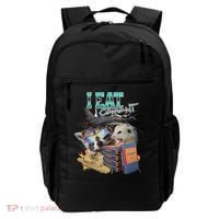 I Eat Cement Cursed Raccoon Possum Funny Meme Backpack thumb 0
