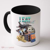 I Eat Cement Cursed Raccoon Possum Funny Meme Coffee Mug thumb 0