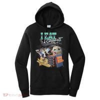 I Eat Cement Cursed Raccoon Possum Funny Meme Women's Hoodie thumb 0