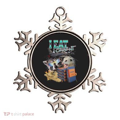 I Eat Cement Cursed Raccoon Possum Funny Meme Ornament