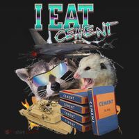 I Eat Cement Cursed Raccoon Possum Funny Meme Baby Bodysuit thumb 2
