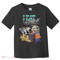 I Eat Cement Cursed Raccoon Possum Funny Meme Toddler T-Shirt thumb 0