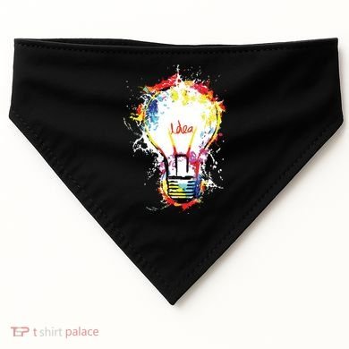 Idea Explosion Creative Genius Light Bulb Women USA-Made Doggie Bandana