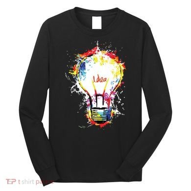 Idea Explosion Creative Genius Light Bulb Women Long Sleeve Shirt