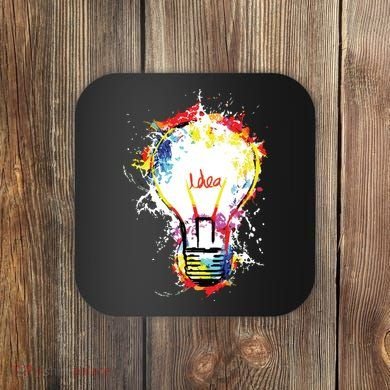 Idea Explosion Creative Genius Light Bulb Women Coaster