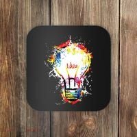 Idea Explosion Creative Genius Light Bulb Women Coaster thumb 0