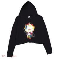 Idea Explosion Creative Genius Light Bulb Women Crop Fleece Hoodie thumb 0