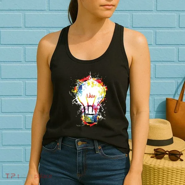 Idea Explosion Creative Genius Light Bulb Women Women's Tank Top