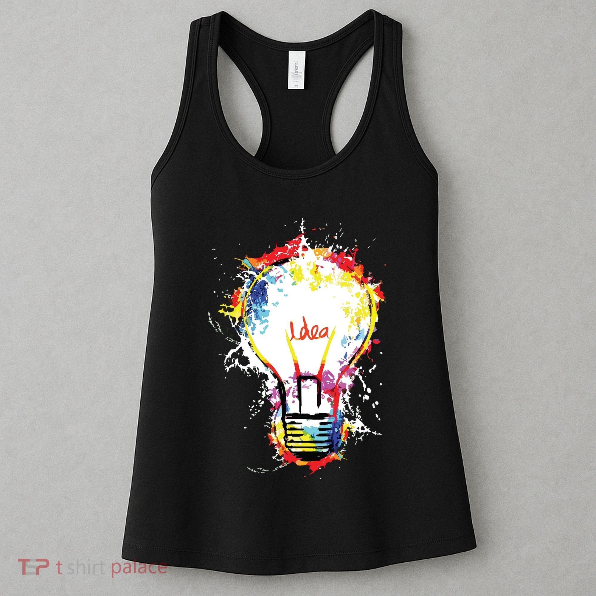 Idea Explosion Creative Genius Light Bulb Women Women's Tank Top