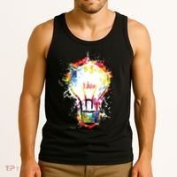 Idea Explosion Creative Genius Light Bulb Women Tank Top thumb 3