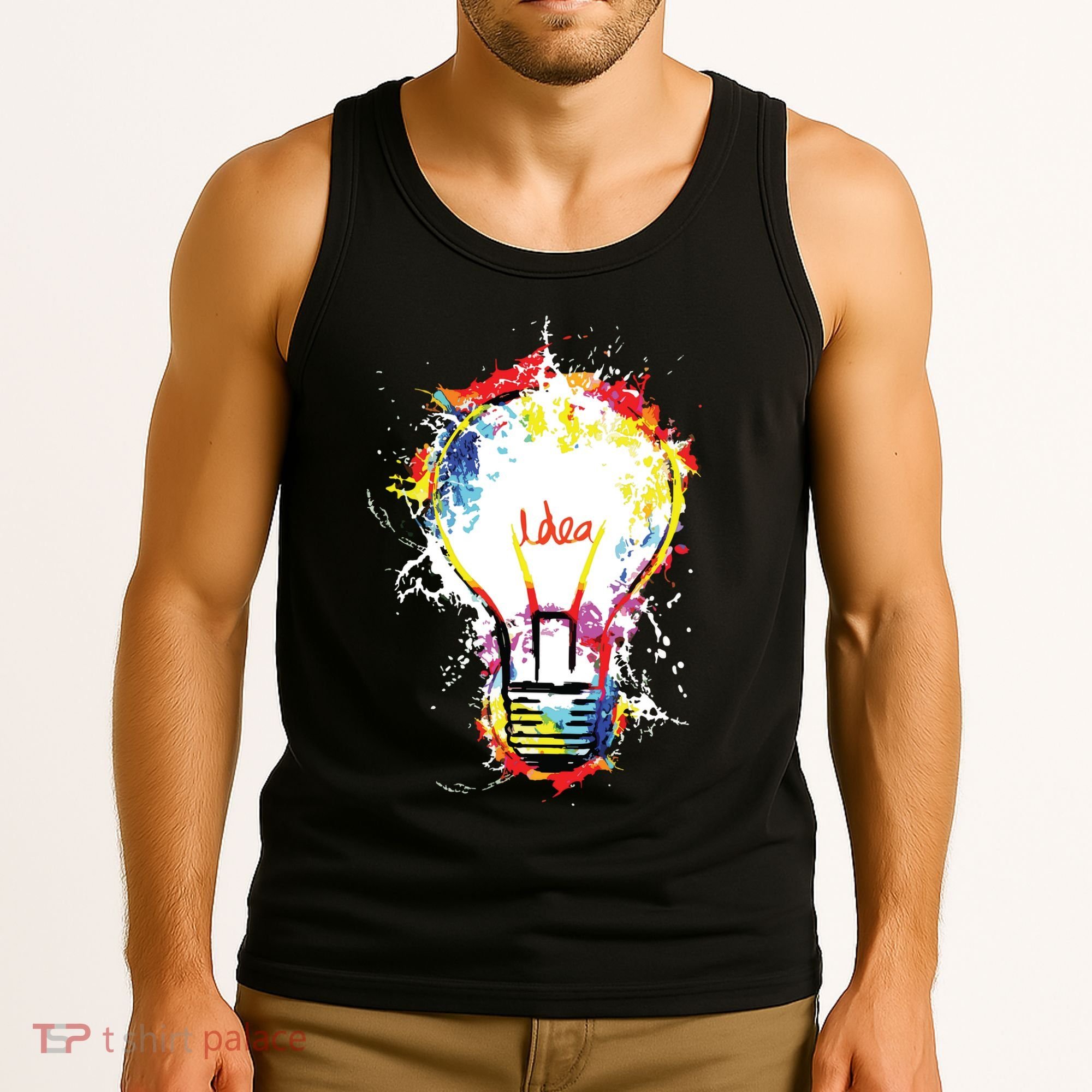 Idea Explosion Creative Genius Light Bulb Women Tank Top