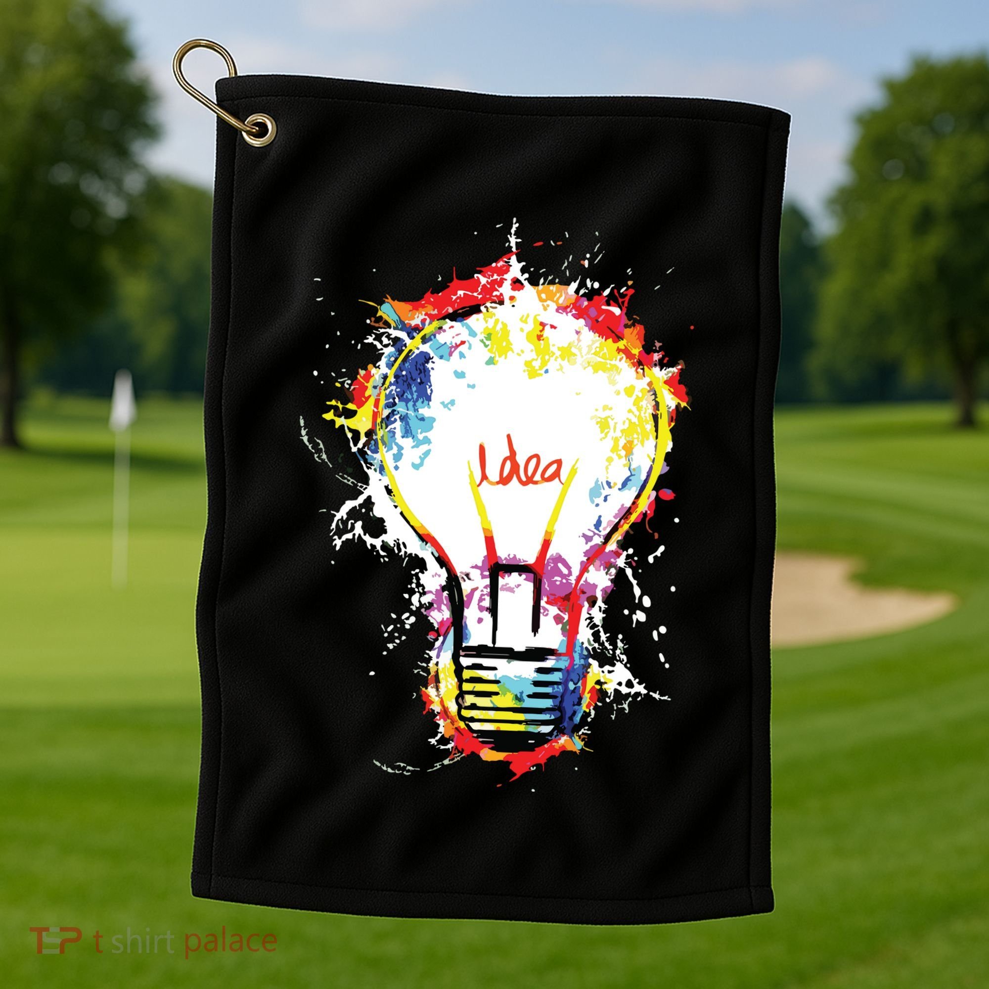 Idea Explosion Creative Genius Light Bulb Women Golf Towel