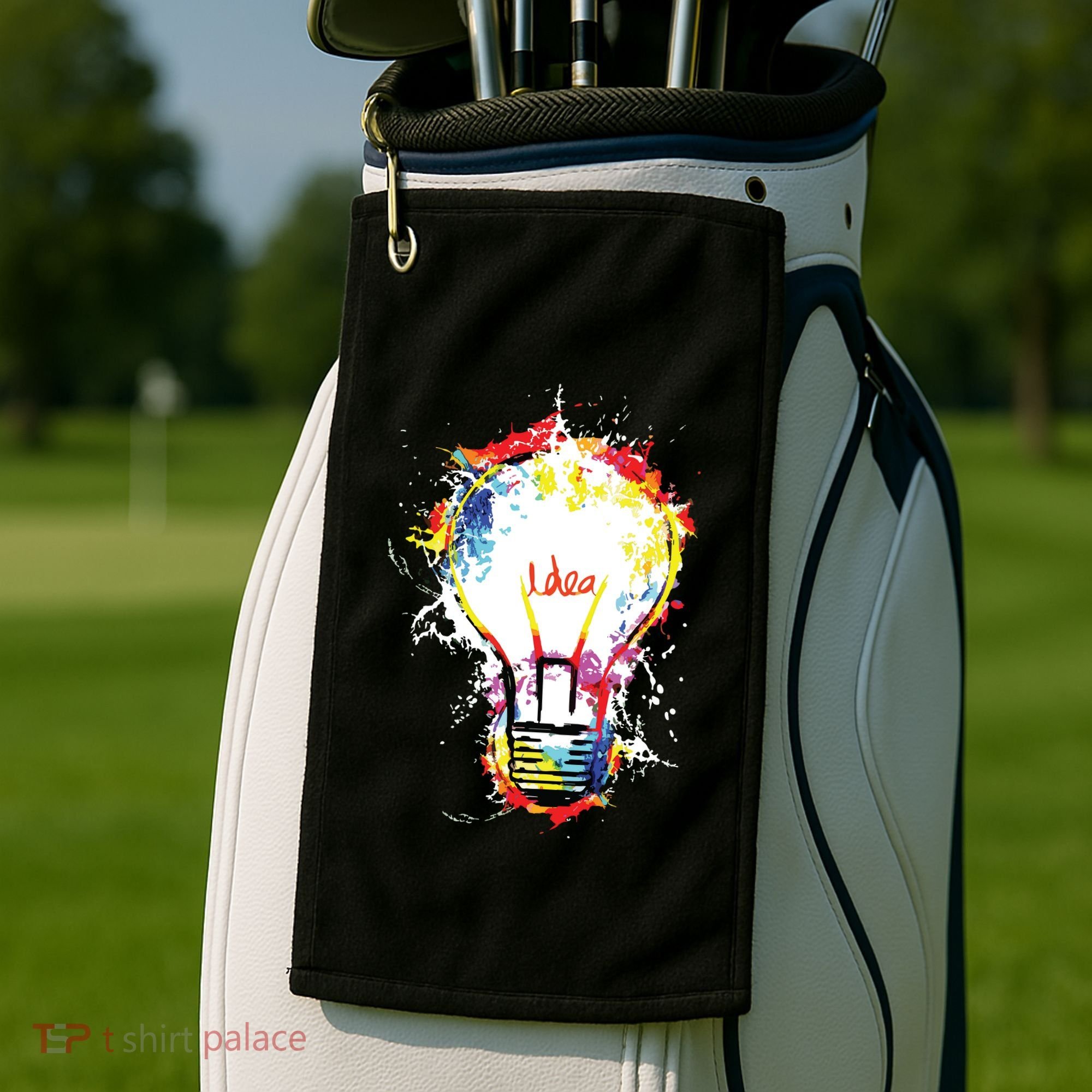 Idea Explosion Creative Genius Light Bulb Women Golf Towel