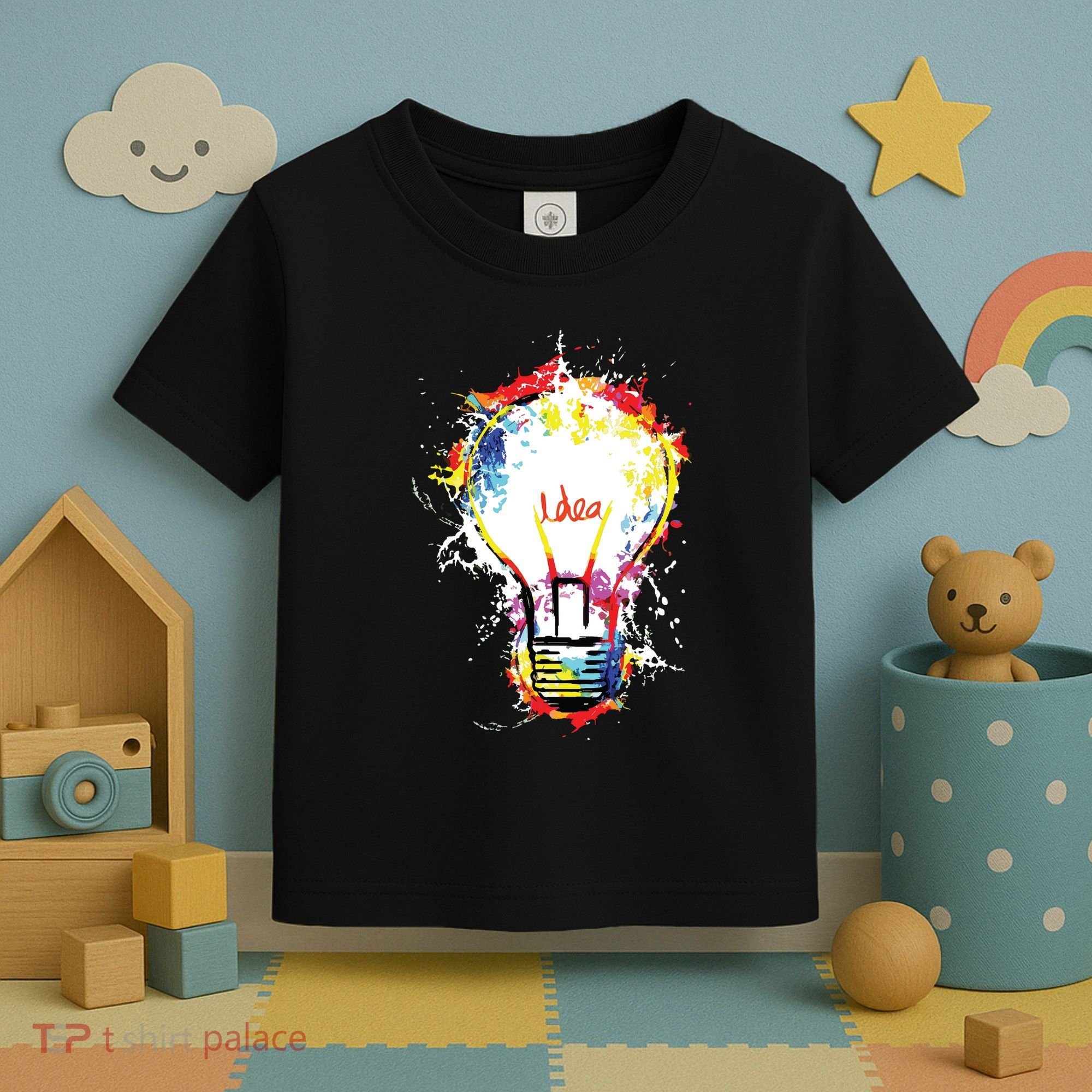 Idea Explosion Creative Genius Light Bulb Women Toddler T-Shirt