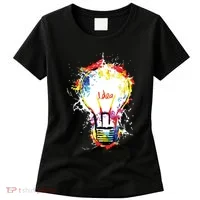 Idea Explosion Creative Genius Light Bulb Women Women's T-Shirt thumb 0
