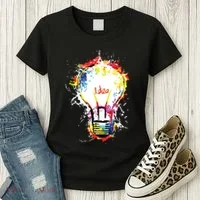 Idea Explosion Creative Genius Light Bulb Women Women's T-Shirt thumb 3