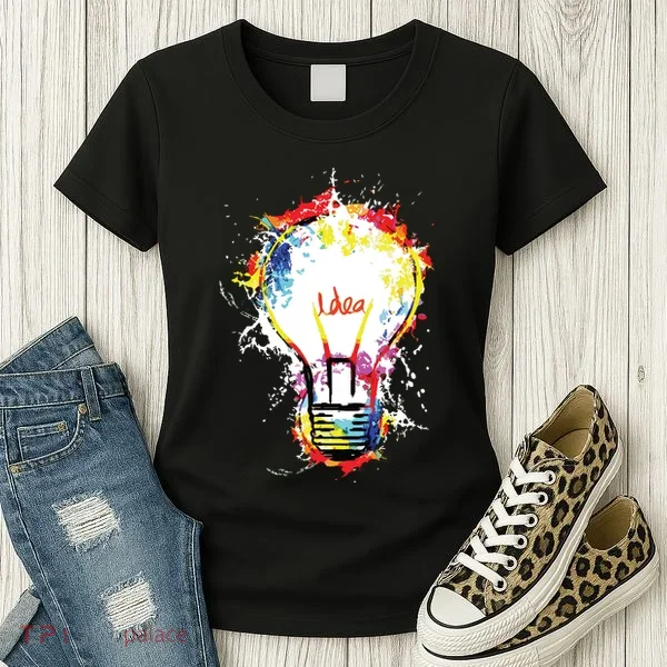 Idea Explosion Creative Genius Light Bulb Women Women's T-Shirt