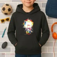 Idea Explosion Creative Genius Light Bulb Women Kids Hoodie thumb 2