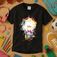 Idea Explosion Creative Genius Light Bulb Women Kids T-Shirt thumb 3