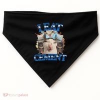I Eat Cement Cursed Cat Funny Oddly Specific Dank Meme USA-Made Doggie Bandana thumb 0