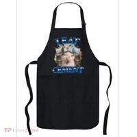 I Eat Cement Cursed Cat Funny Oddly Specific Dank Meme Apron thumb 0