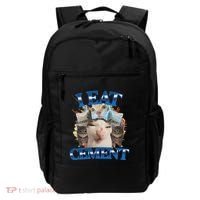 I Eat Cement Cursed Cat Funny Oddly Specific Dank Meme Backpack thumb 0