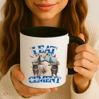 I Eat Cement Cursed Cat Funny Oddly Specific Dank Meme Coffee Mug thumb 3