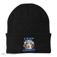 I Eat Cement Cursed Cat Funny Oddly Specific Dank Meme Beanie thumb 0