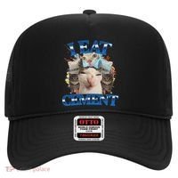 I Eat Cement Cursed Cat Funny Oddly Specific Dank Meme Hat thumb 0