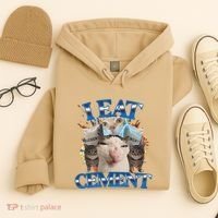 I Eat Cement Cursed Cat Funny Oddly Specific Dank Meme Hoodie thumb 4