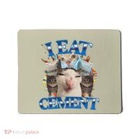I Eat Cement Cursed Cat Funny Oddly Specific Dank Meme Mousepad thumb 0
