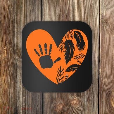 Indigenous Every Child Matters Orange Day Supporter Coaster