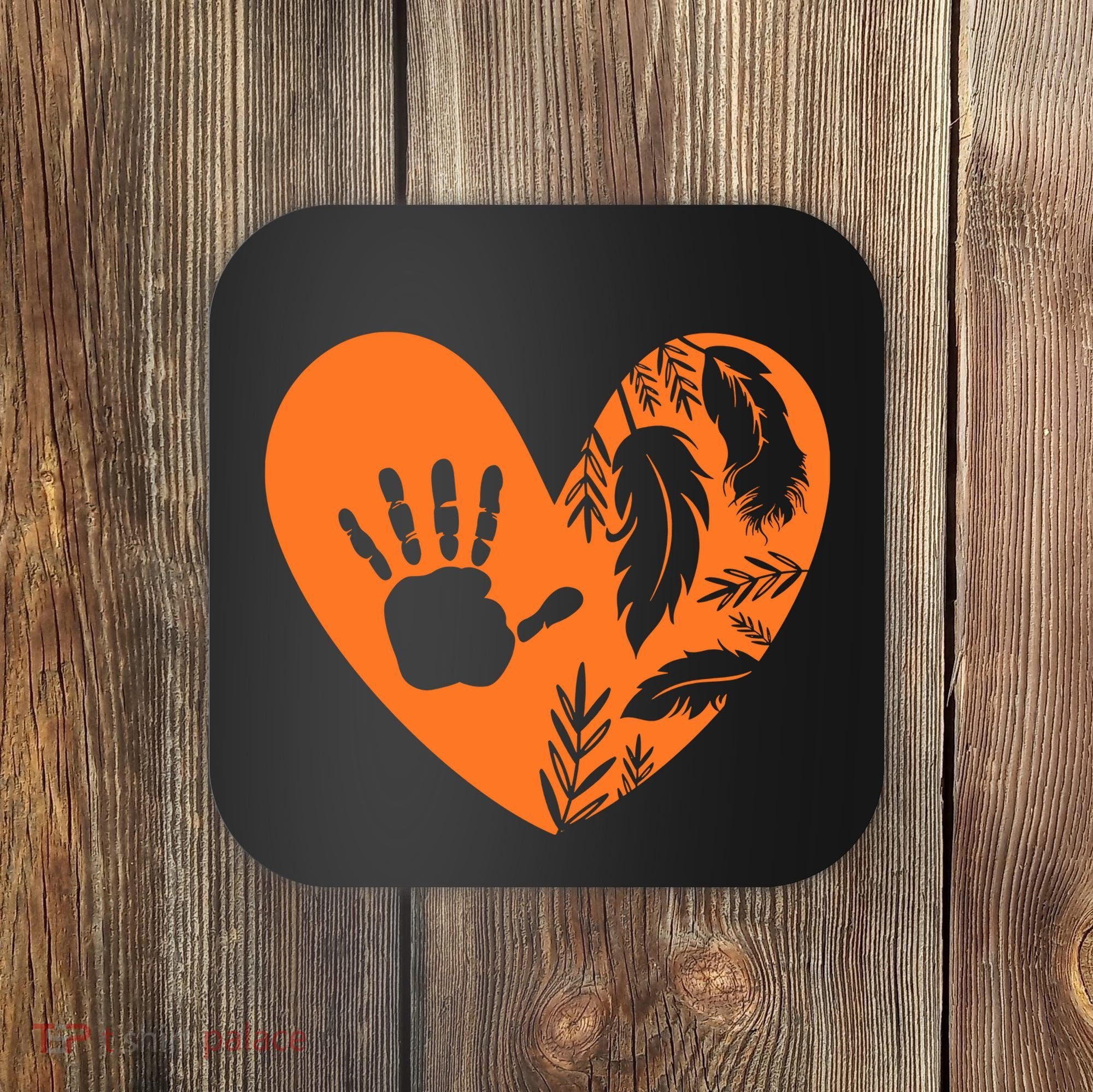 Indigenous Every Child Matters Orange Day Supporter Coaster