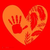 Indigenous Every Child Matters Orange Day Supporter Santa Hat thumb 1