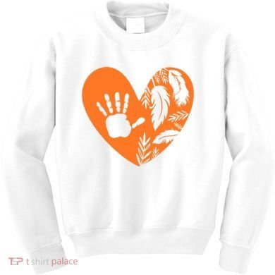 Indigenous Every Child Matters Orange Day Supporter Kids Sweatshirt