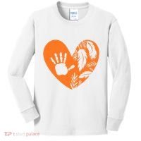 Indigenous Every Child Matters Orange Day Supporter Kids Long Sleeve Shirt thumb 0